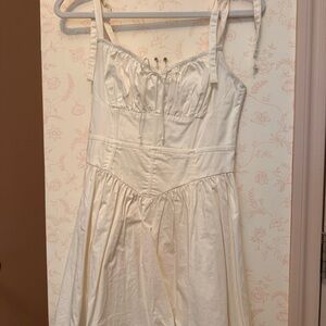 For Love And Lemons Cream Mini Dress